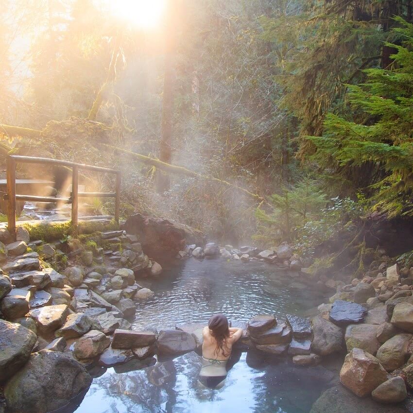 A view in Cougar Hot Springs