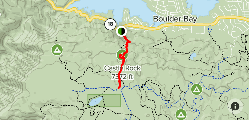 Location of Castle Rock Trail