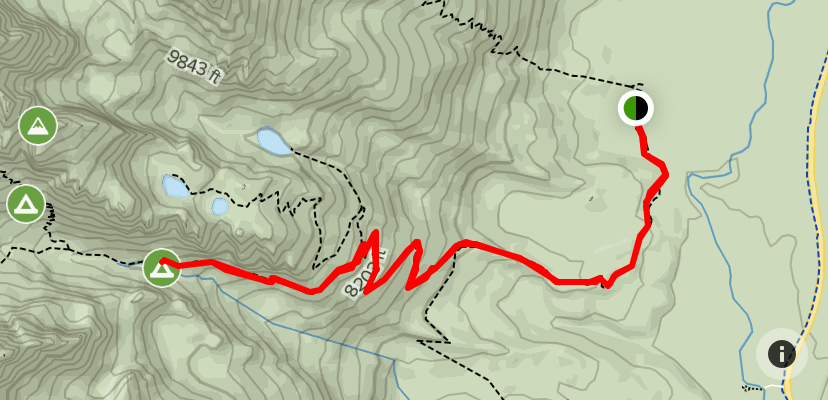 Garnet Canyon Trail to Cleft Falls