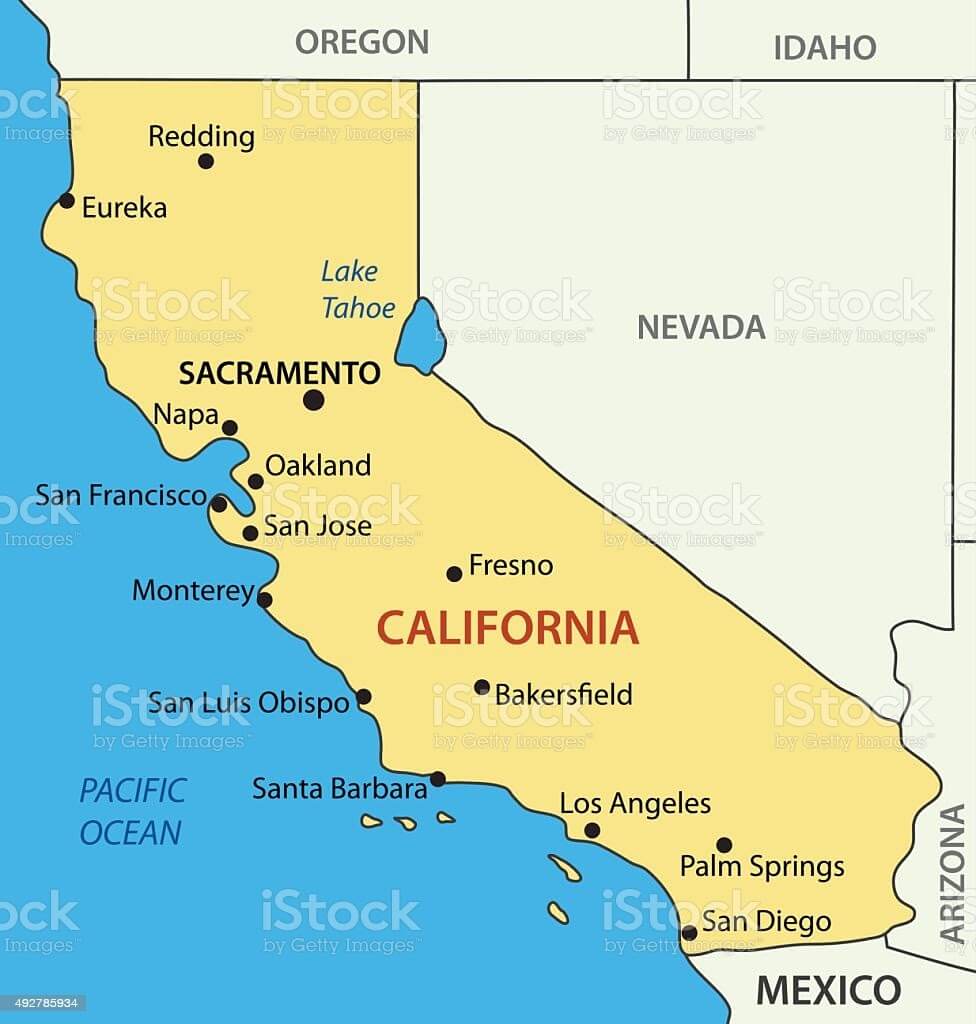 Map of Hot Springs California
