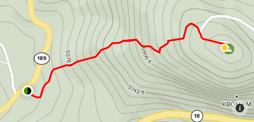 Strawberry Peak From Twin Peaks Highway 189