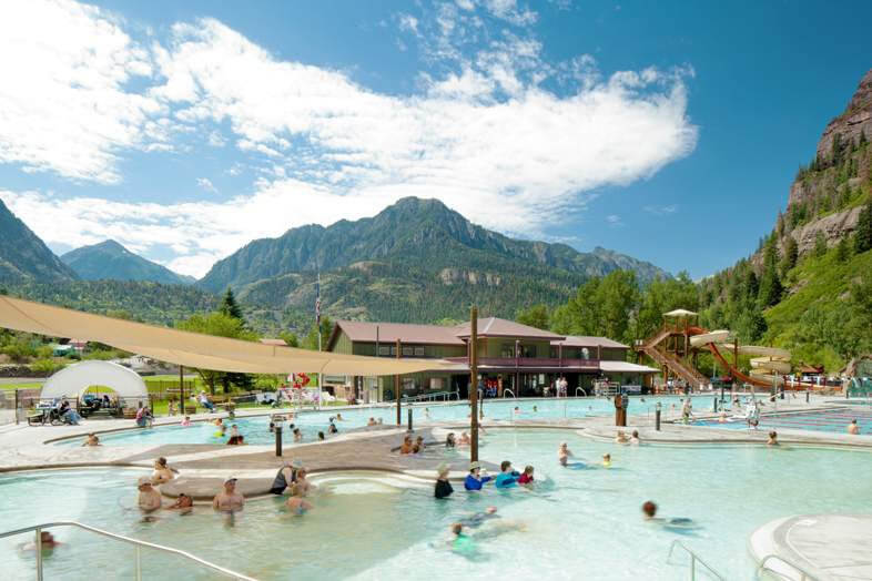 A view in Ouray Hot Springs