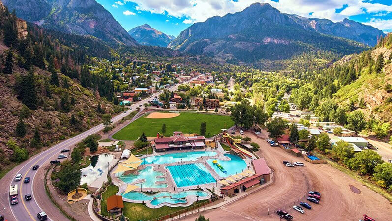 Pools in Ouray Hot Springs