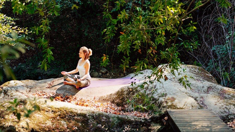 Meditating at Tassajara Hot Springs