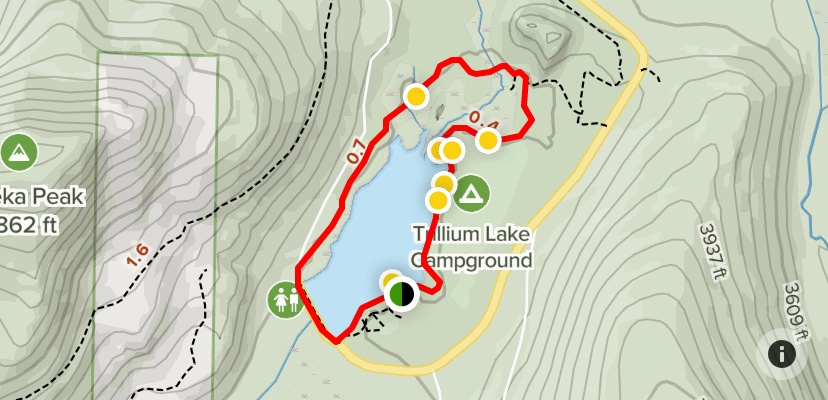 Trillium Lake Loop Hiking Trail